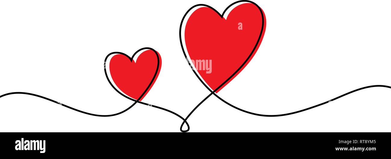 Continuous One Line Drawing Of Red Heart Isolated On White Background Vector Illustration Stock Vector Image Art Alamy Continuous One Line Drawing Of Red Heart Isolated On White Background Vector Illustration Stock Vector Image Art Alamy