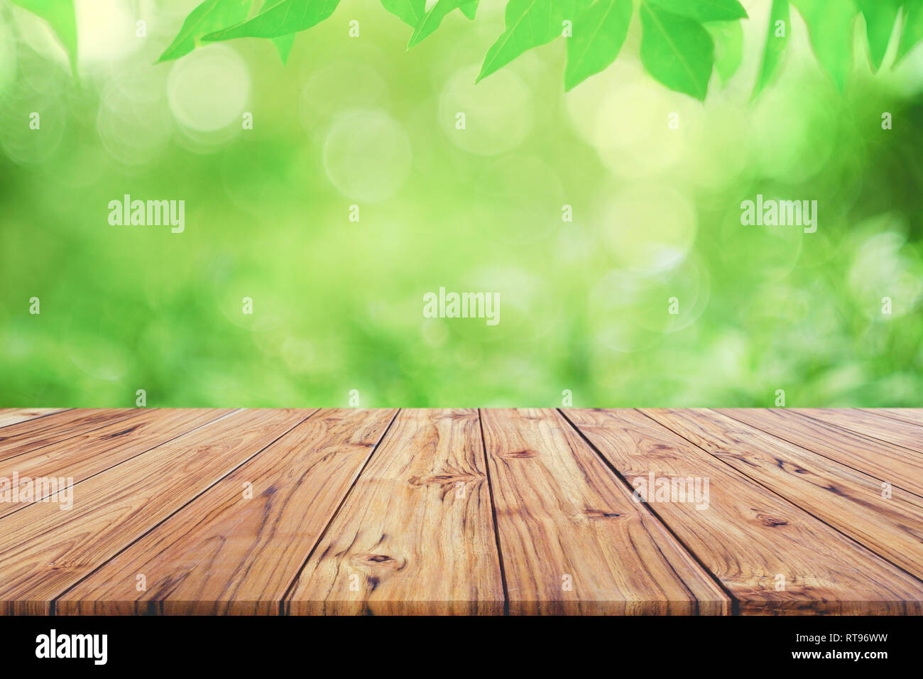 Empty Wooden Table Top Blurred High Resolution Stock Photography And Images Alamy