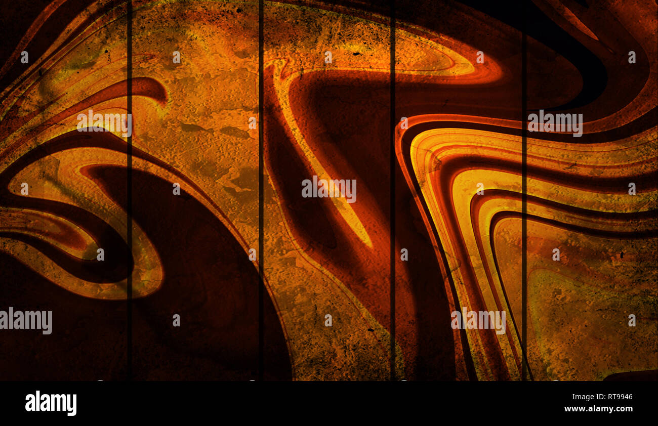 Metal bar with colorful graffiti background . Stainless steel metal