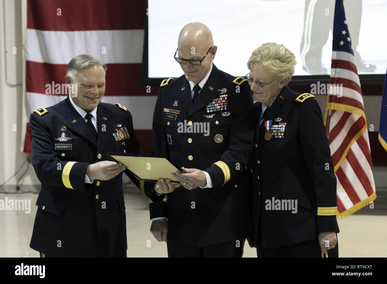 Adjutant general of the alaska national guard hires stock photography