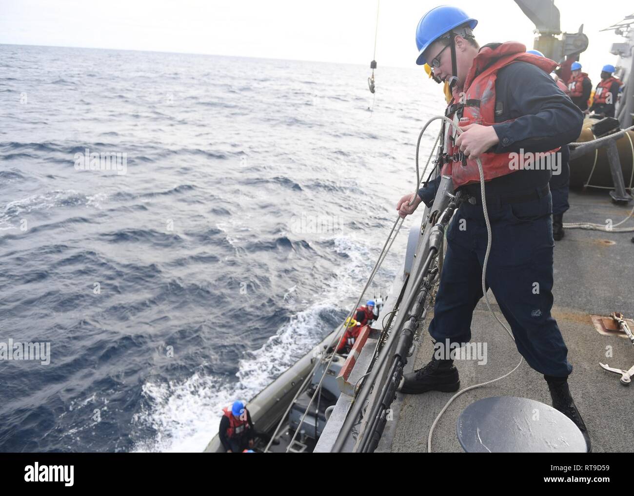 ATLANTIC OCEAN (Jan 26, 2019) Sailors aboard the guided-missile ...
