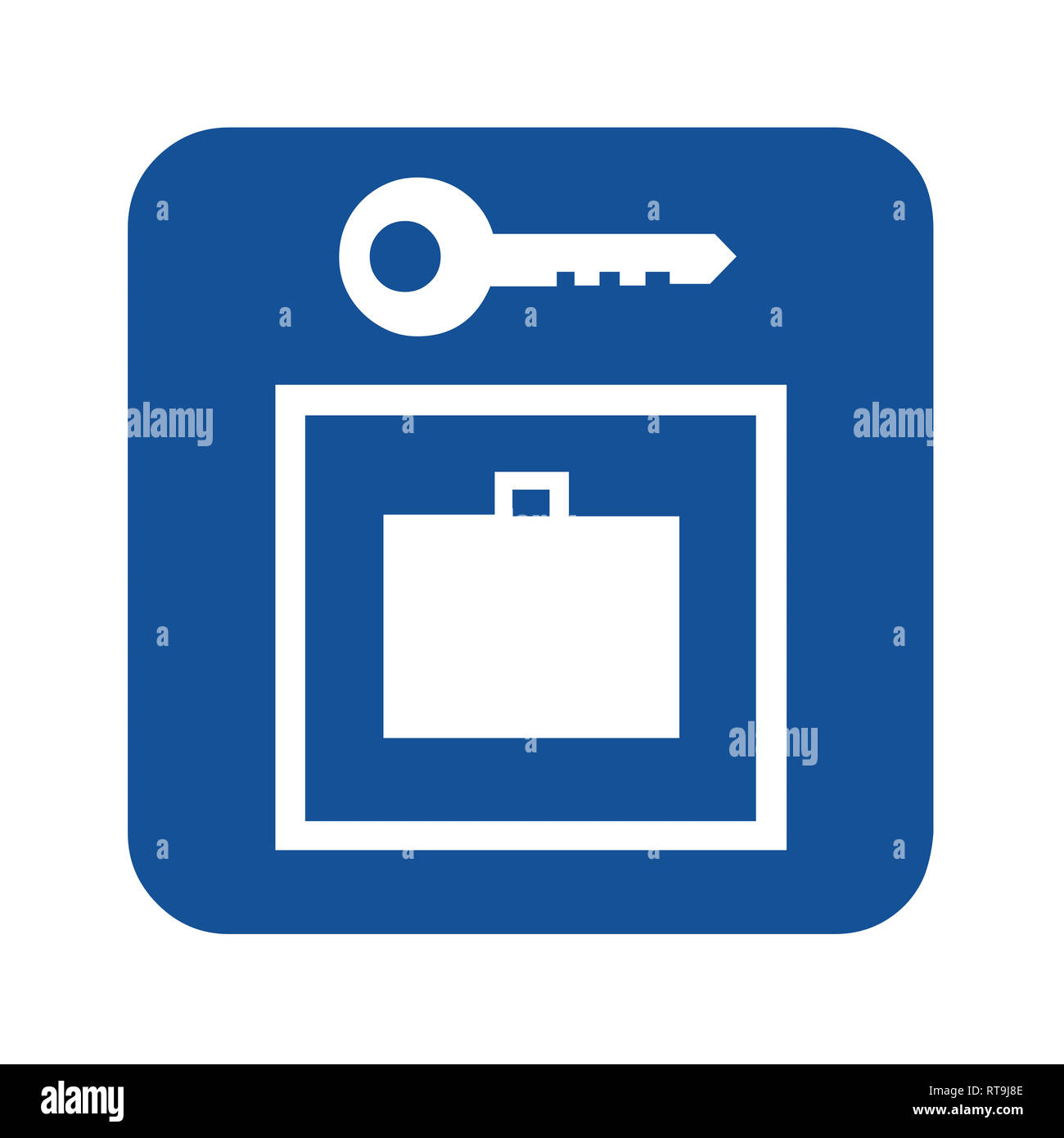 Luggage locker icon illustration Stock Photo Alamy