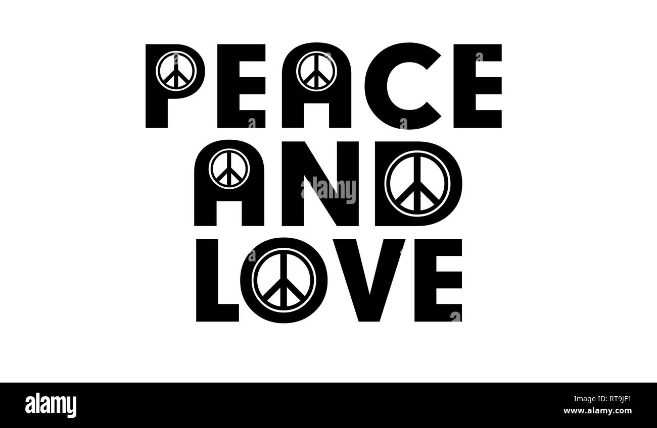 Peace and love sign Stock Photo - Alamy