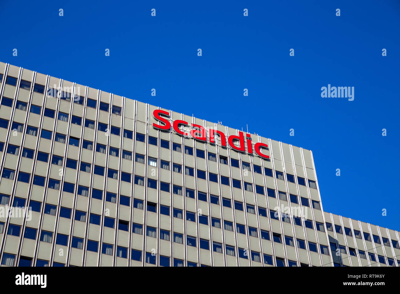 Scandic Hotel in Copenhagen, Denmark Stock Photo