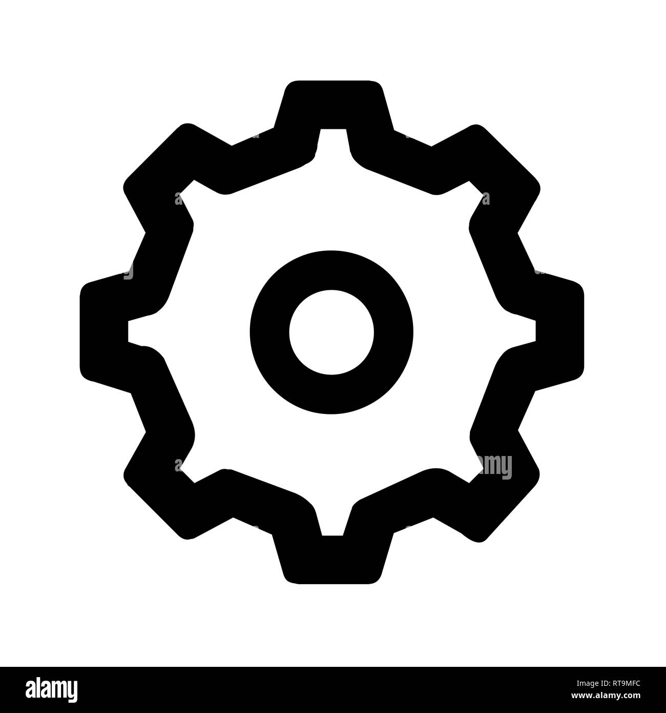 Gear symbol icon illustration Stock Photo