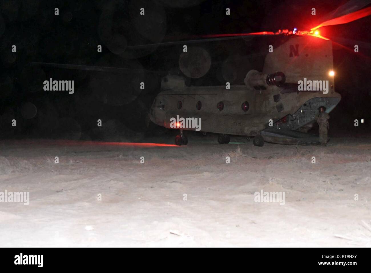 DONA ANA RANGE COMPLEX, New Mexico A CH47F Chinook helicopter with