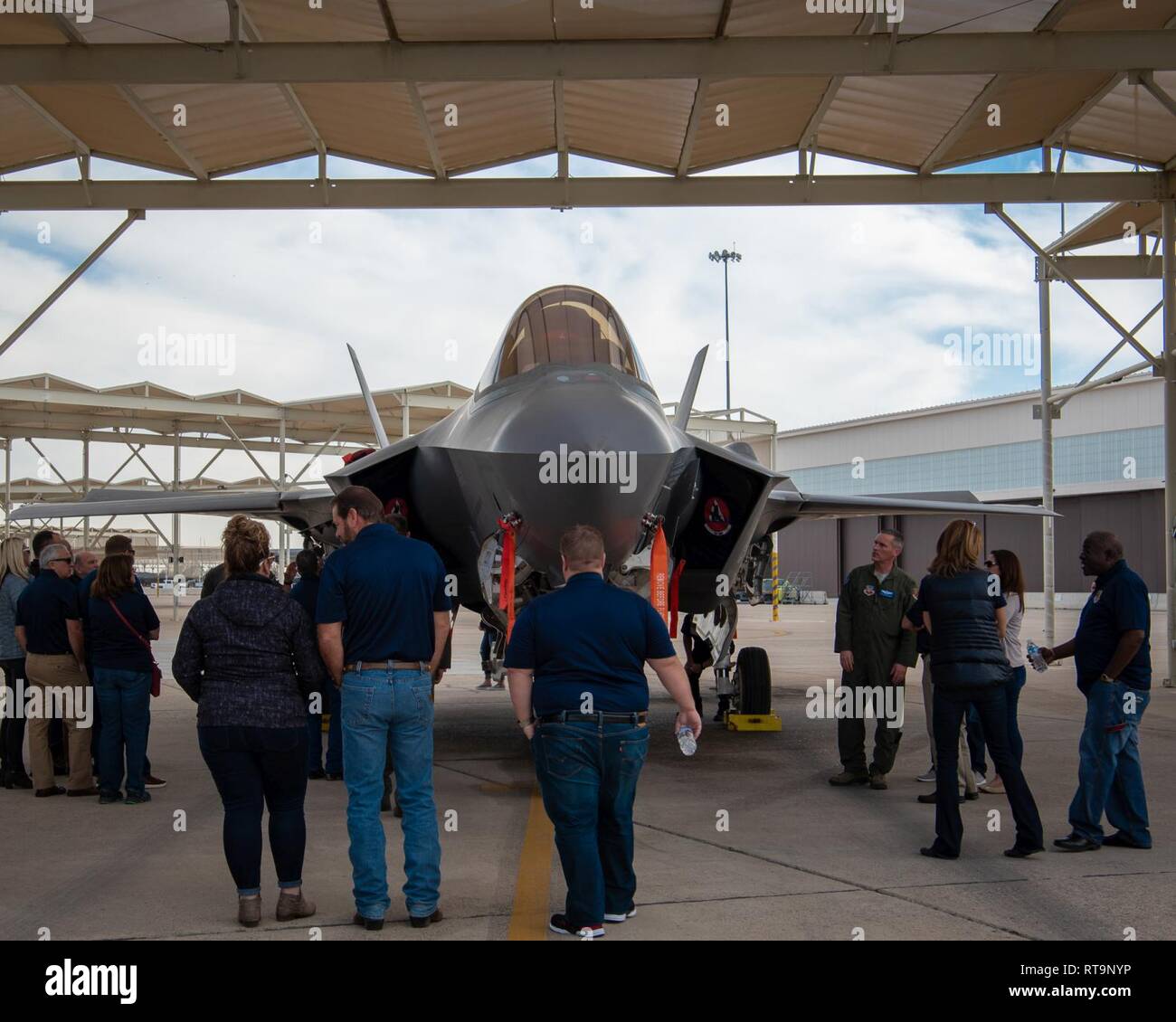 Civic Leaders From Mountain Home Air Force Base Idaho Receive A Tour Of The Flightline And Learn About An F 35a Lightning Ii Jan 31 19 At Luke Air Force Base Ariz The