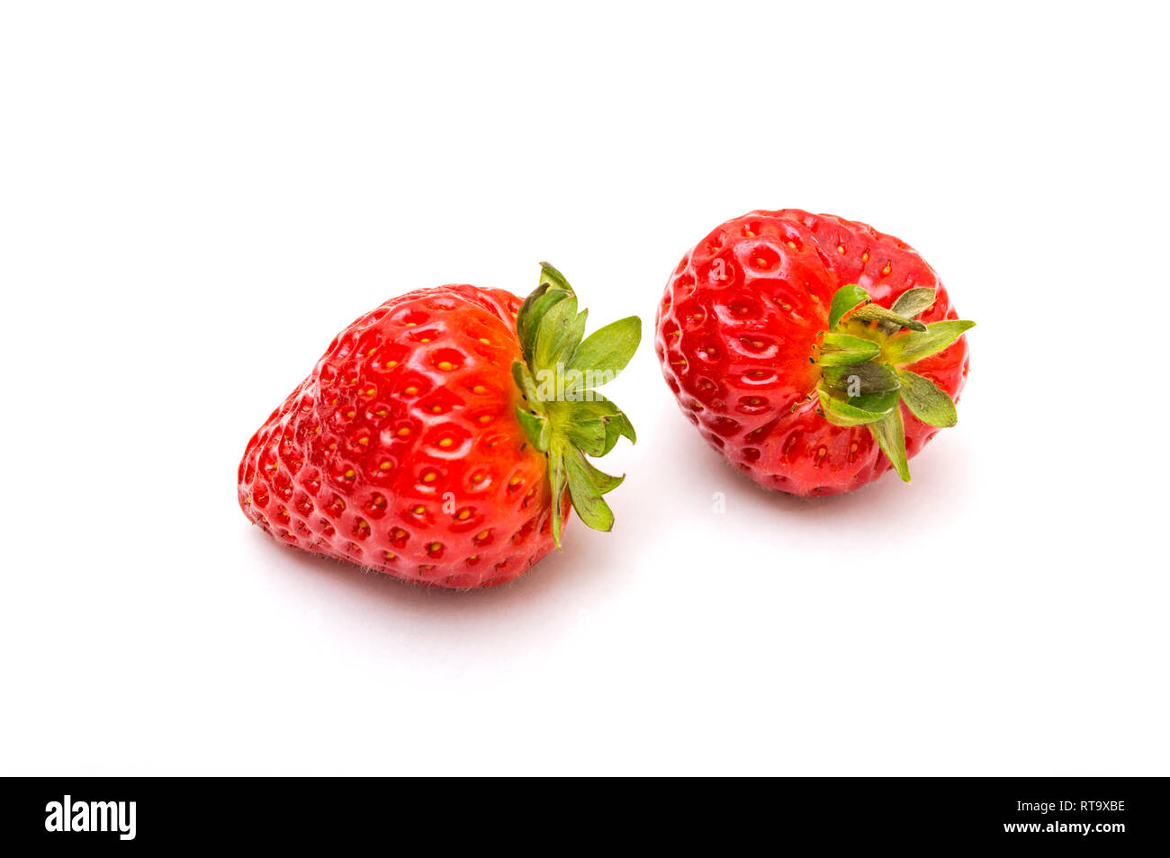 Fresh strawberry fruit isolated on white background Stock Photo - Alamy