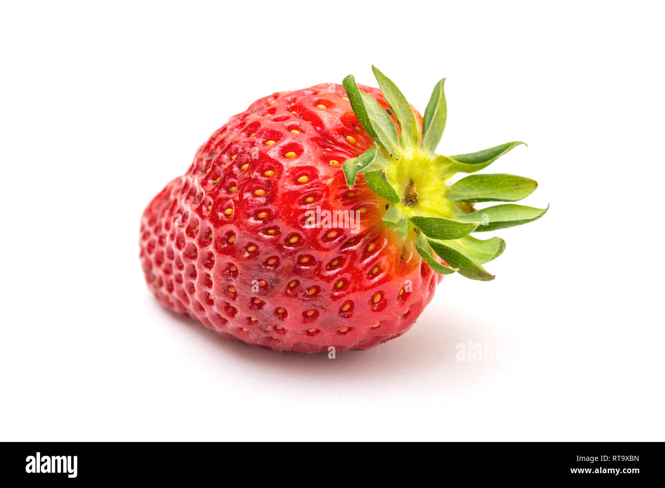 Fresh strawberry fruit isolated on white background Stock Photo - Alamy