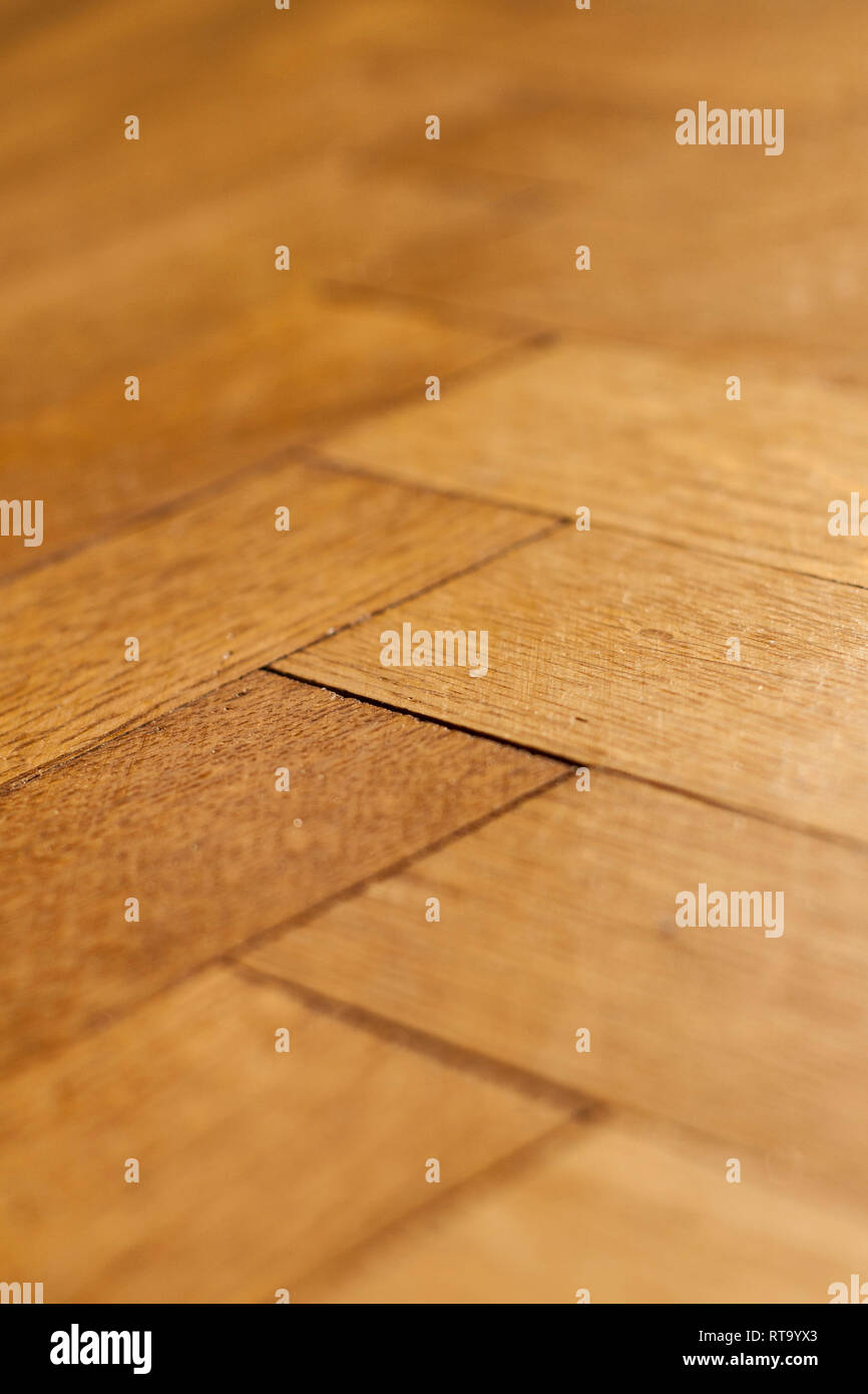 Old wood block floor parquet Stock Photo Alamy