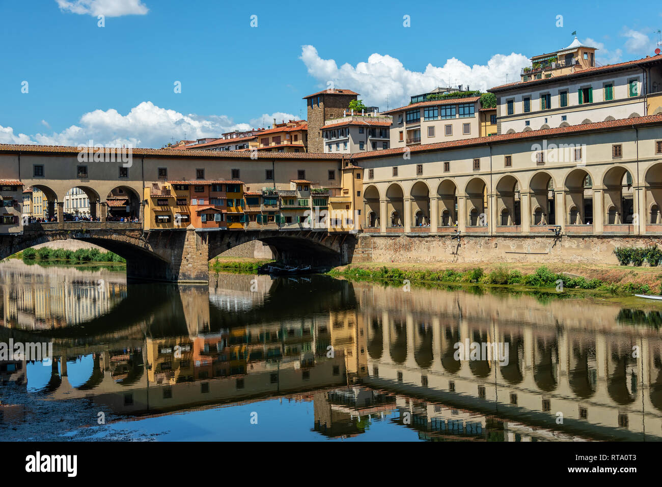 Ponte Vecchio over Arno river in Florence, Italy Stock Photo