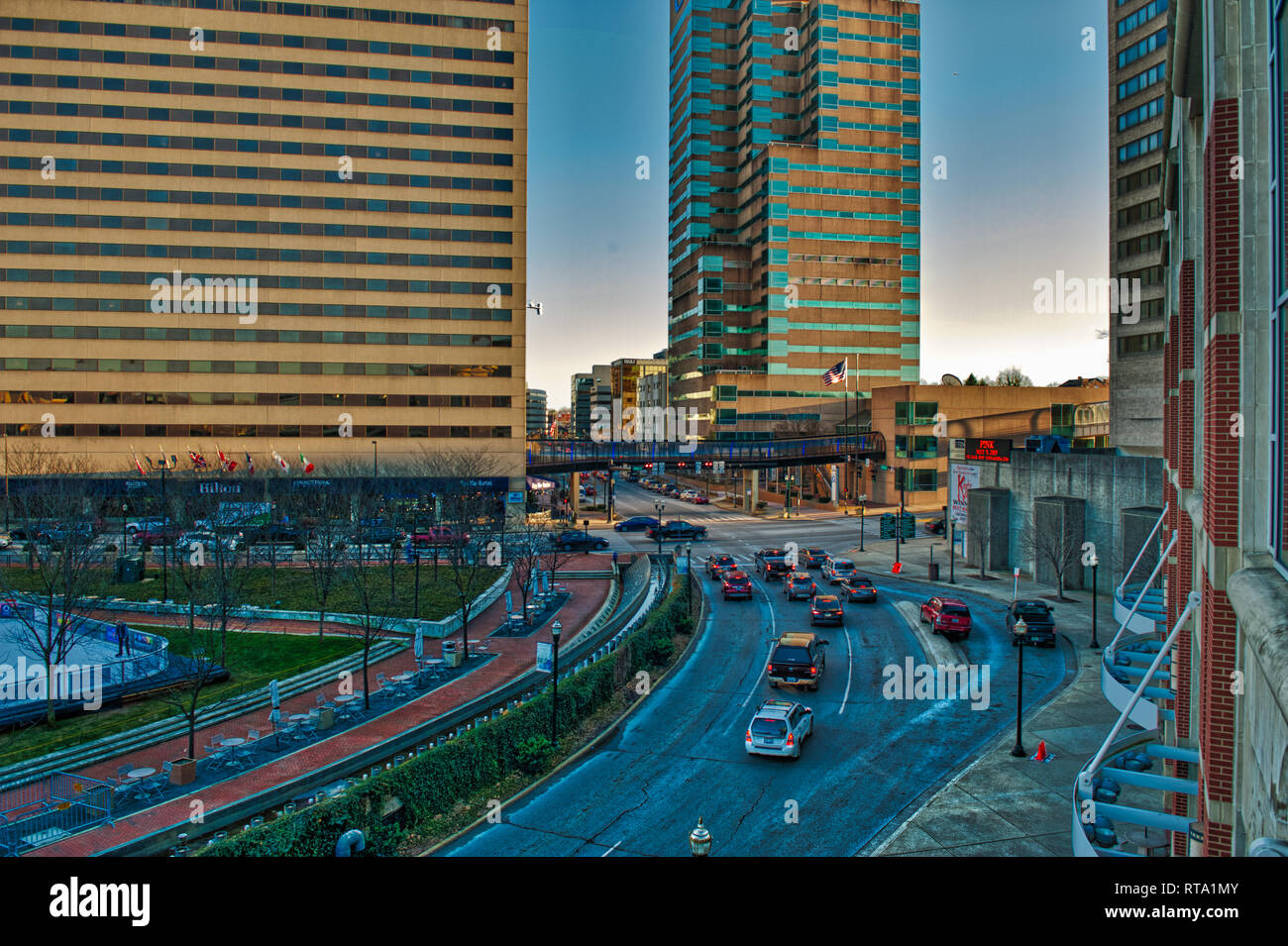 Downtown Lexington Kentucky Stock Photo