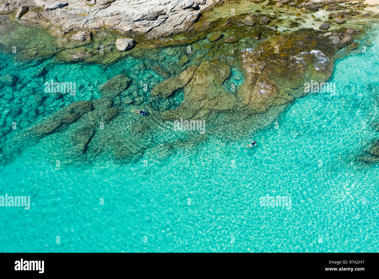 Snorkeler underwater thailand hi-res stock photography and images - Alamy