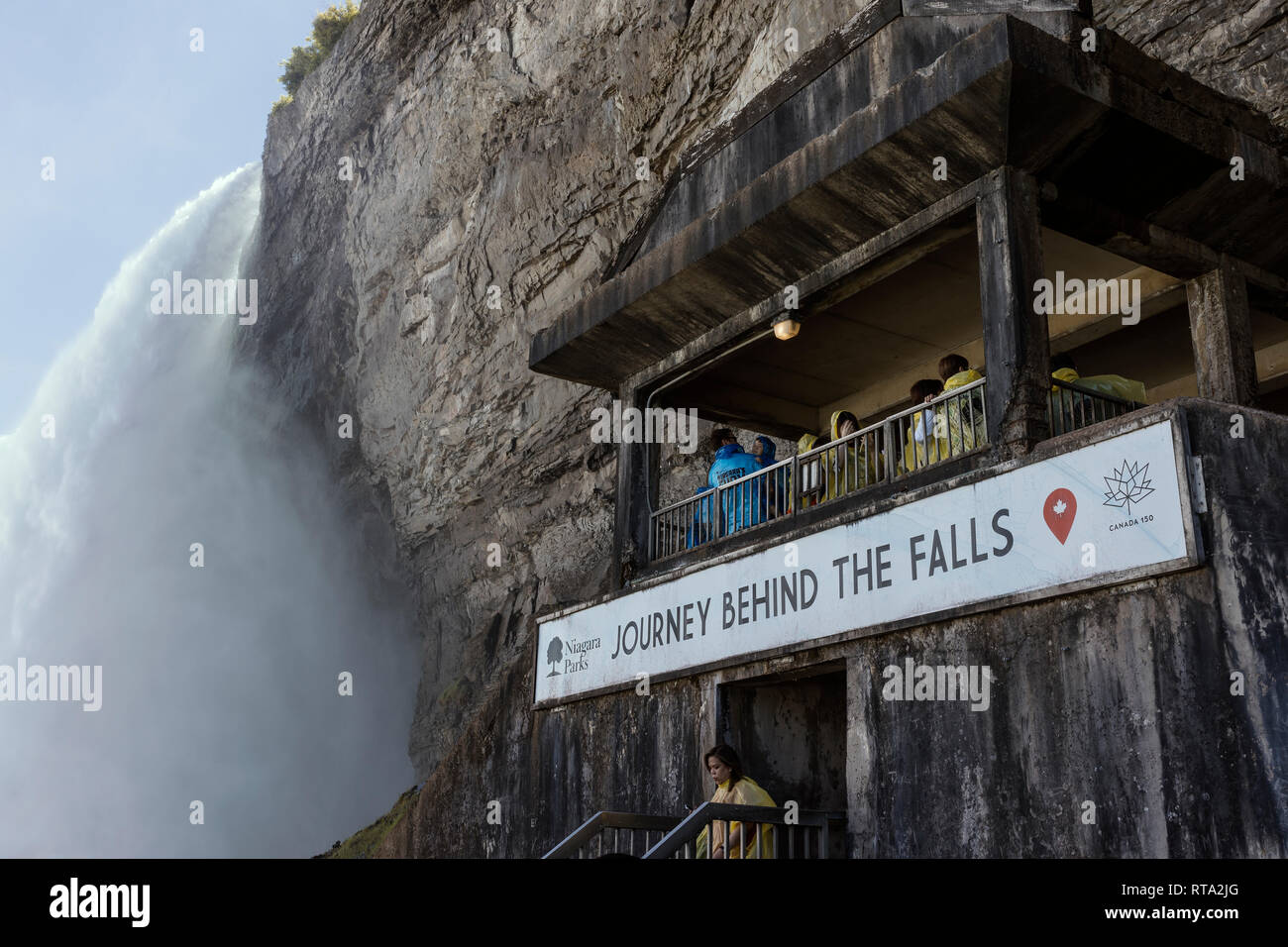 NIAGARA FALLS, ONTARIO, CANADA JUNE 25, 2018 Journey Behind the