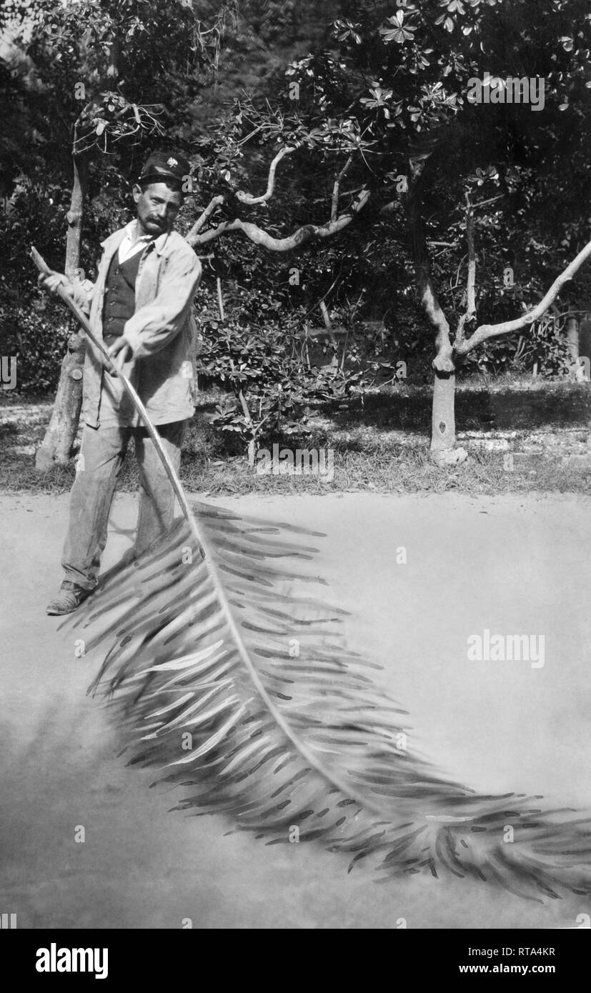 dustman, sanremo, liguria, italy, 1900-10 Stock Photo