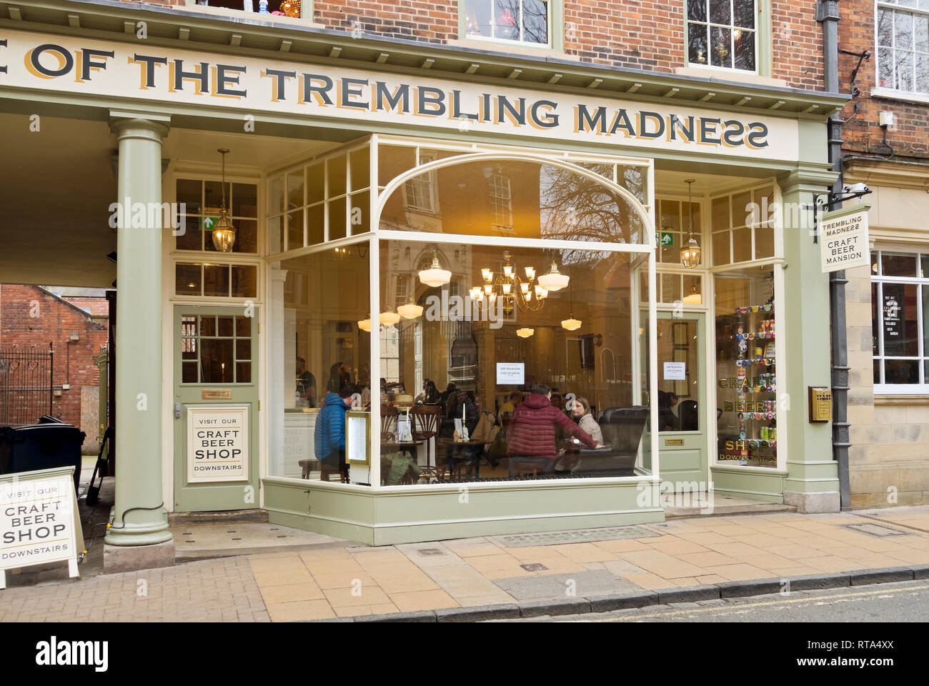 House of the Trembling Madness bar pub in the city town centre Lendal York North Yorkshire England UK United Kingdom GB Great Britain Stock Photo