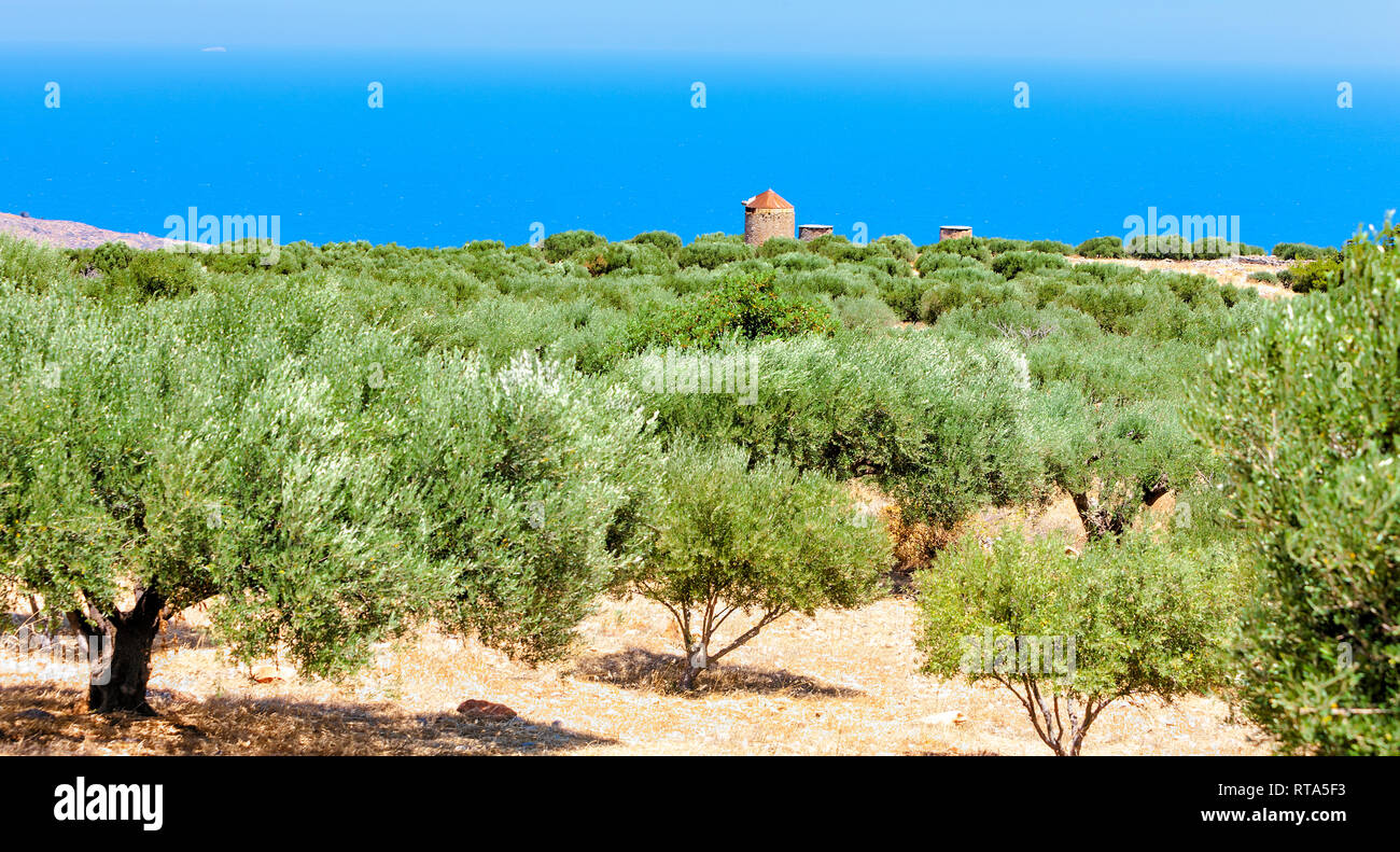Rural field mountain crete hi-res stock photography and images - Alamy