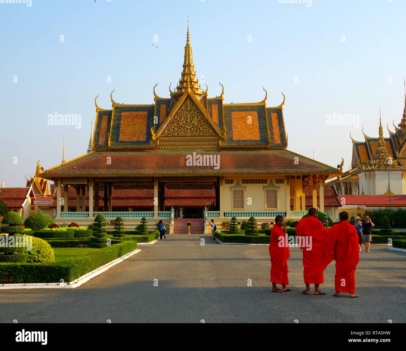 Phnom Penh in Cambodia, Royal Palace Stock Photo