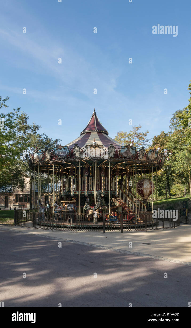 The Jardin d'acclimatation has recently been renovated to reinstate this Parisian tourist attraction to its former grandeur. Stock Photo