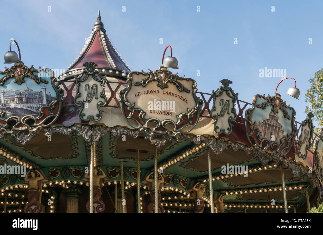 The Jardin d'acclimatation has recently been renovated to reinstate this Parisian tourist attraction to its former grandeur. Stock Photo