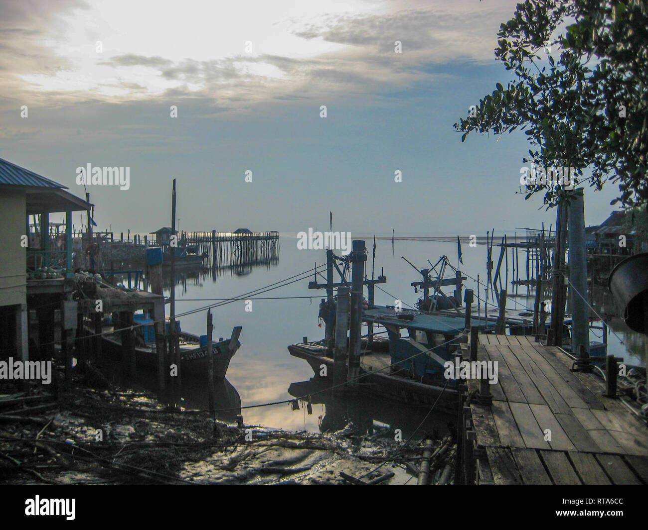 Traditional fishing village in Johor, Malaysia Stock Photo Alamy