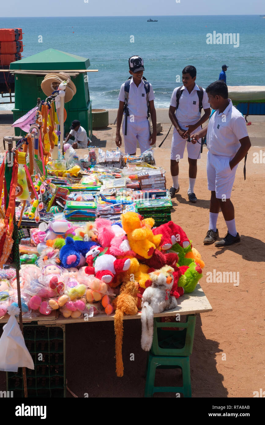 Kites and toys for sale at Galle Face Green, Colombo, Sri Lanka Stock Photo