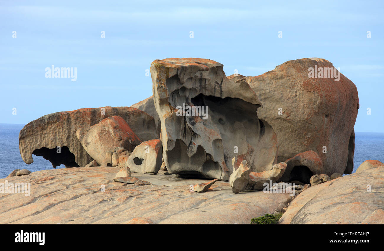 Blue Rocks Flinders Remarkable Rocks, in the southern part of the Flinders Chase National ...
