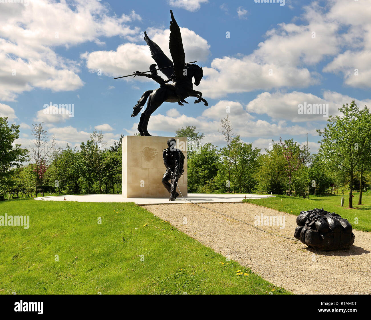 Parachute Regiment Memorial at the National Memorial Arboretum Staffordshire, England Stock Photo