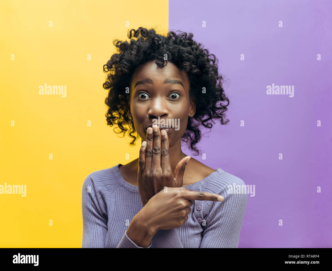 Women gossiping african american hi-res stock photography and images