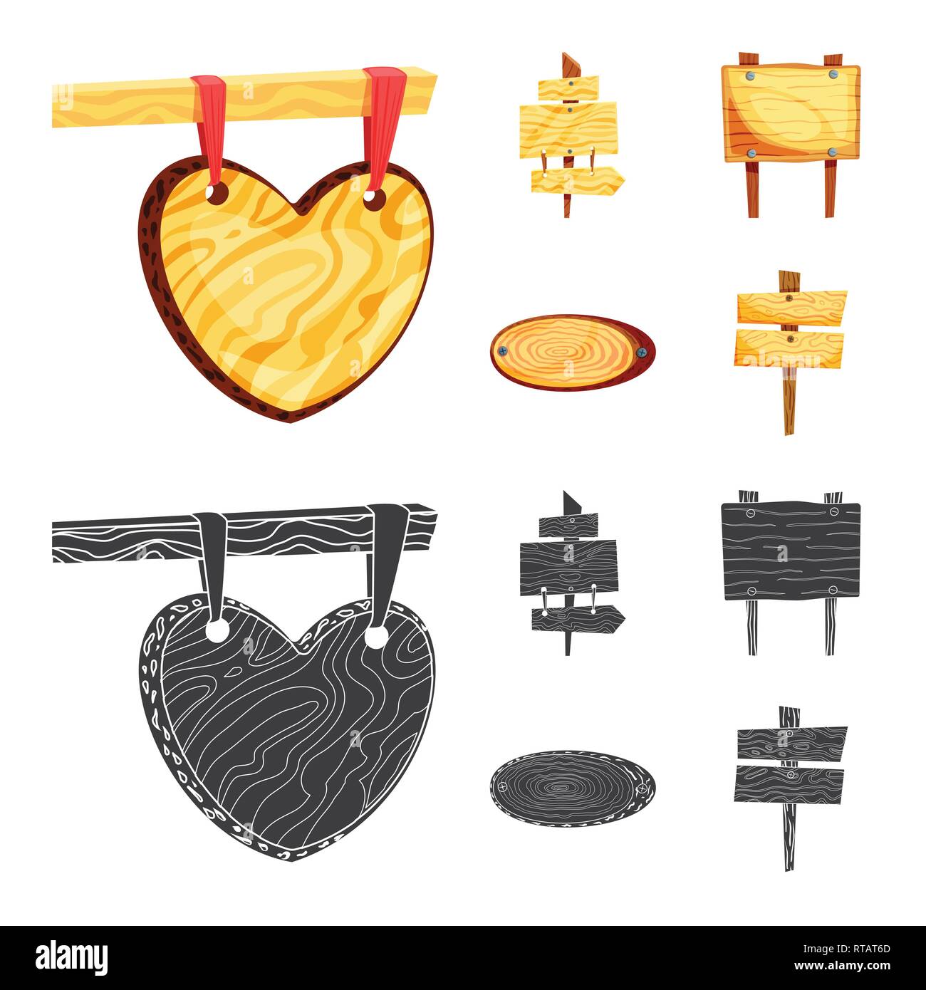 Vector design of raw and forest icon. Set of raw and hardwood stock ...
