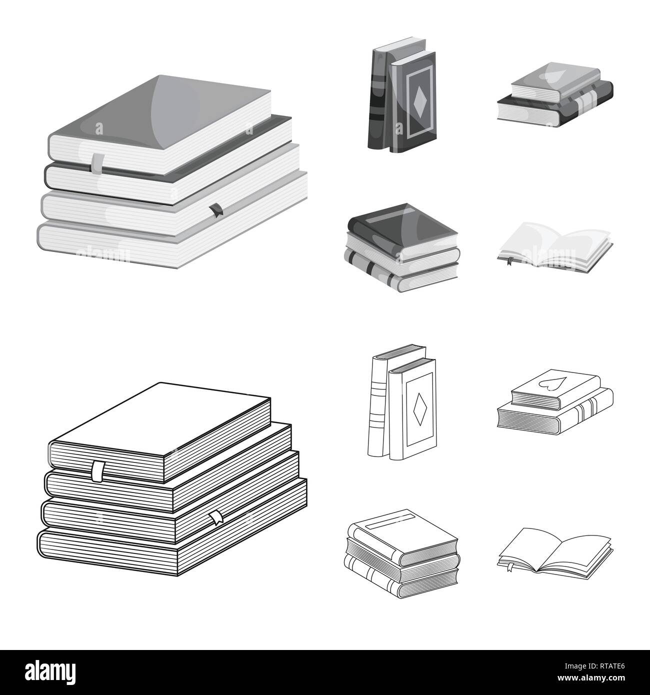 Vector illustration of training and cover logo. Set of training and ...