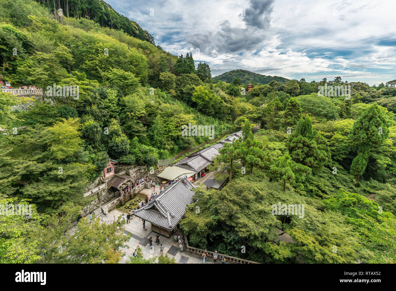 Higashiyamaku, Kyoto, Japan August 22, 2017 Otowa Waterfall (Otowa