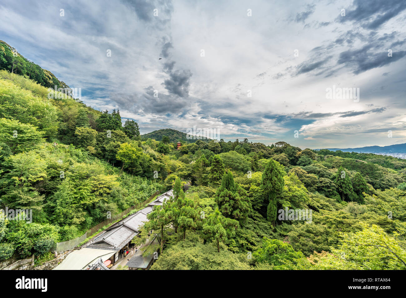 Higashiyamaku, Kyoto, Japan August 22, 2017 Otowa Waterfall (Otowa