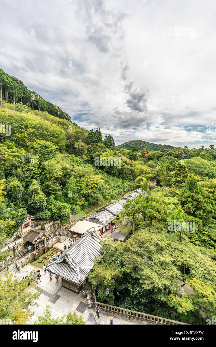 Higashiyamaku, Kyoto, Japan August 22, 2017 Otowa Waterfall (Otowa