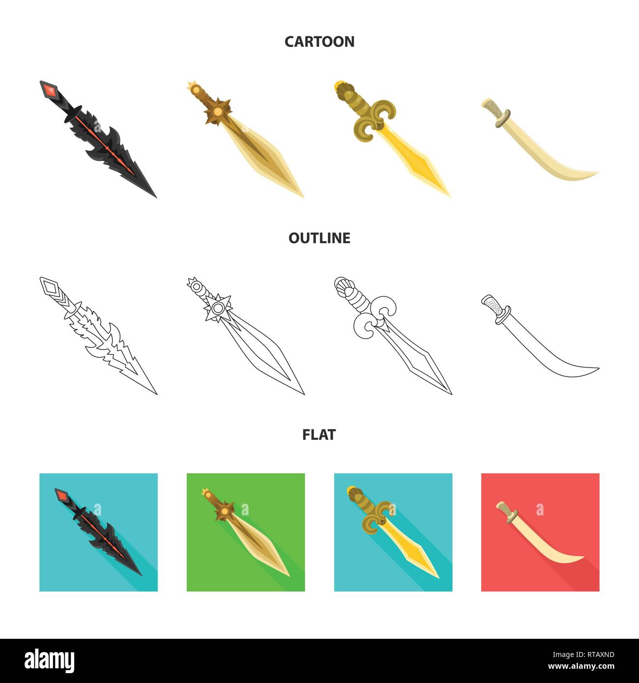 Vector design of game and armor logo. Set of game and blade stock ...
