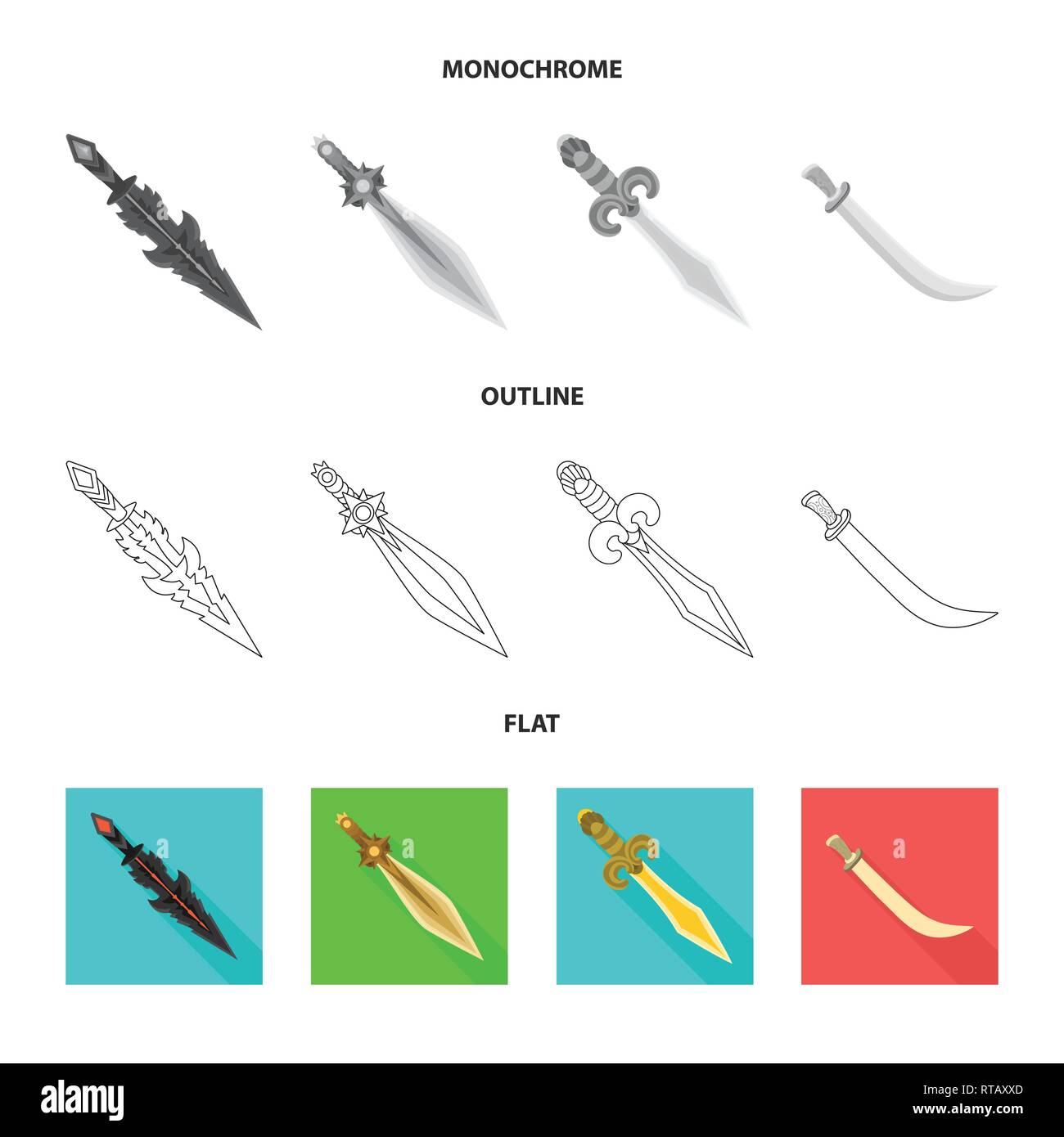Logo scimitar Cut Out Stock Images & Pictures - Alamy