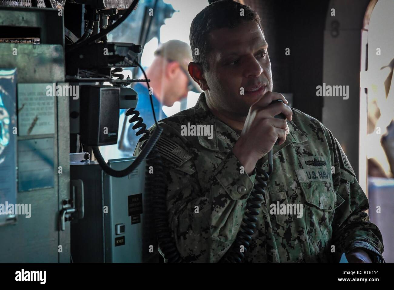 ARABIAN GULF (Feb. 5, 2019) Capt. Adan Cruz, commander of Destroyer ...
