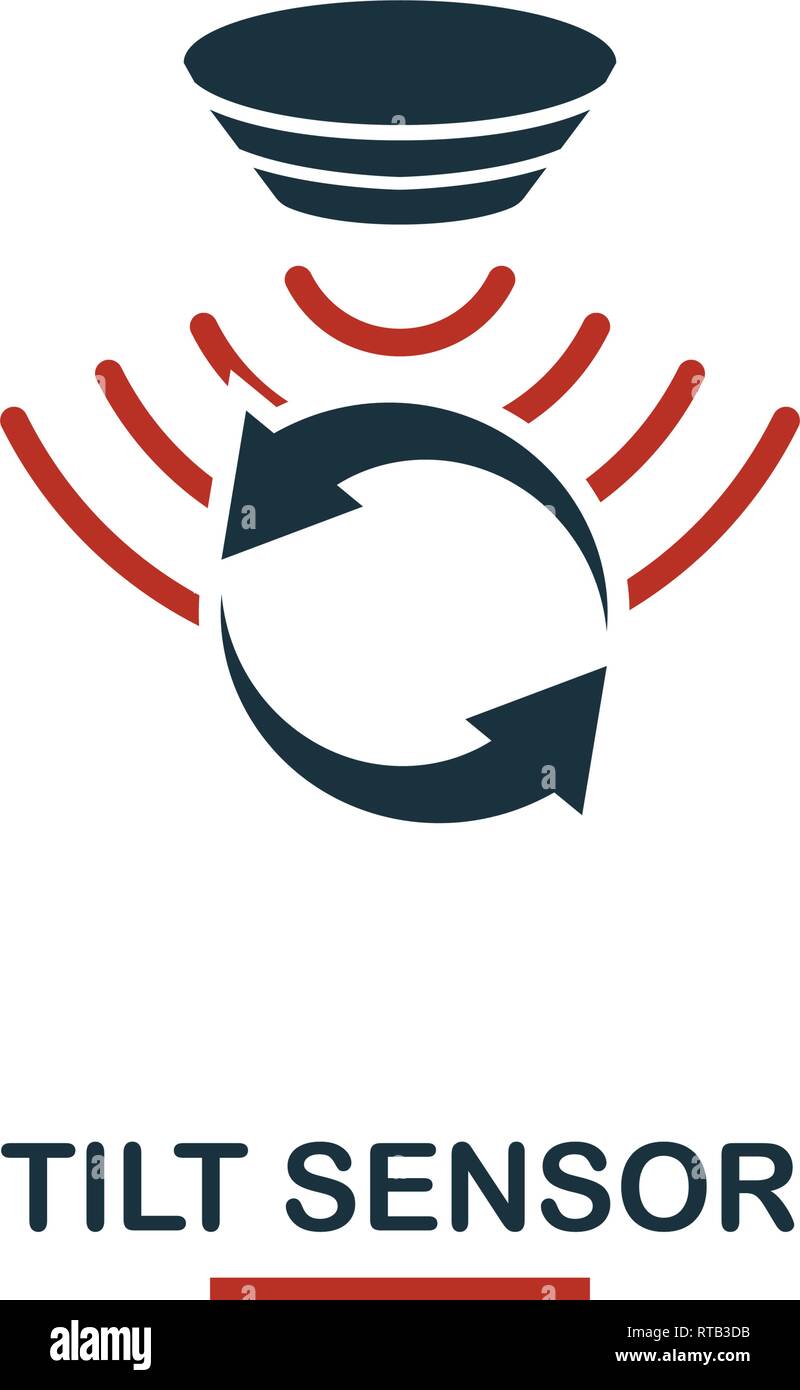 Tilt Sensor icon from sensors icons collection. Creative two colors