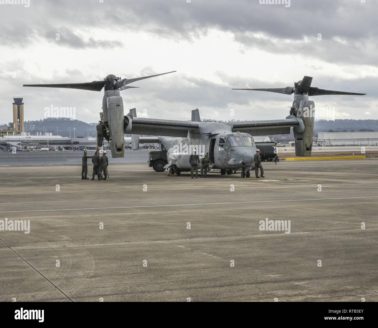 Osprey Rear Ramp MV-22B Osprey from the US Marine Corps Marine Medium Tiltrotor Squadron ...