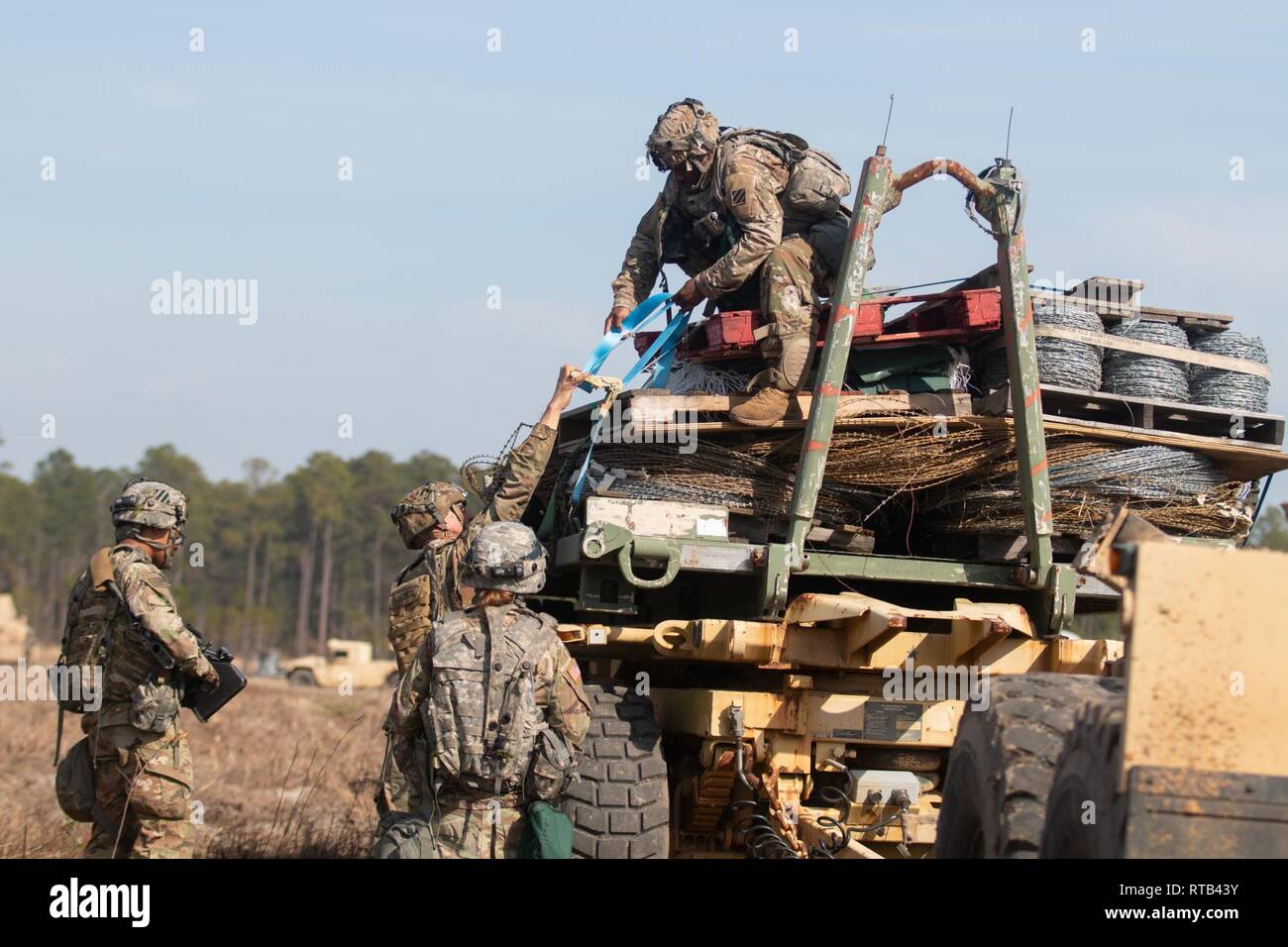 Soldiers of 703rd Brigade Support Battalion, 2nd Armored Brigade Combat