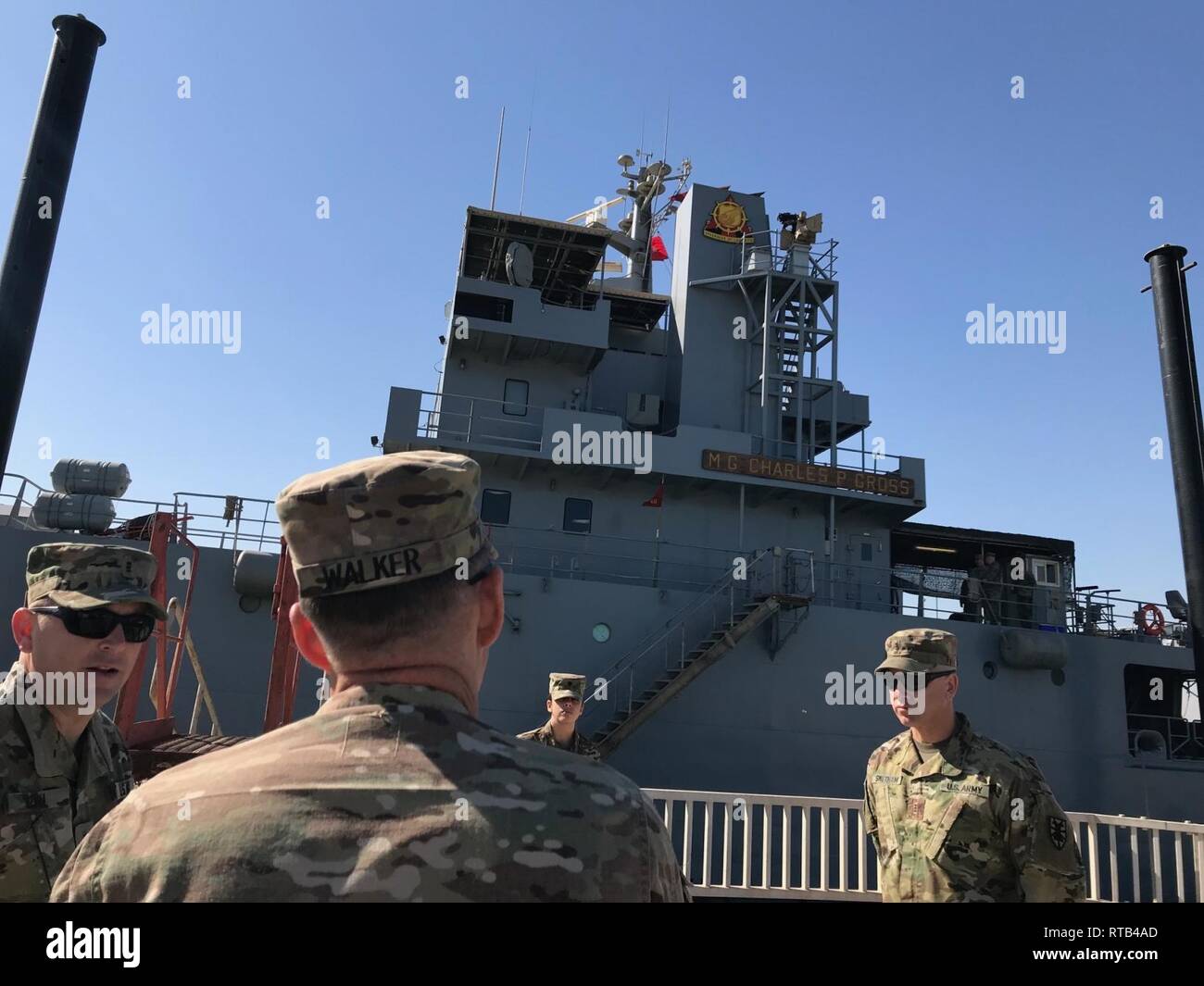 Chief Warrant Officer 3 Terry Lee Senn, vessel master of the logistics ...