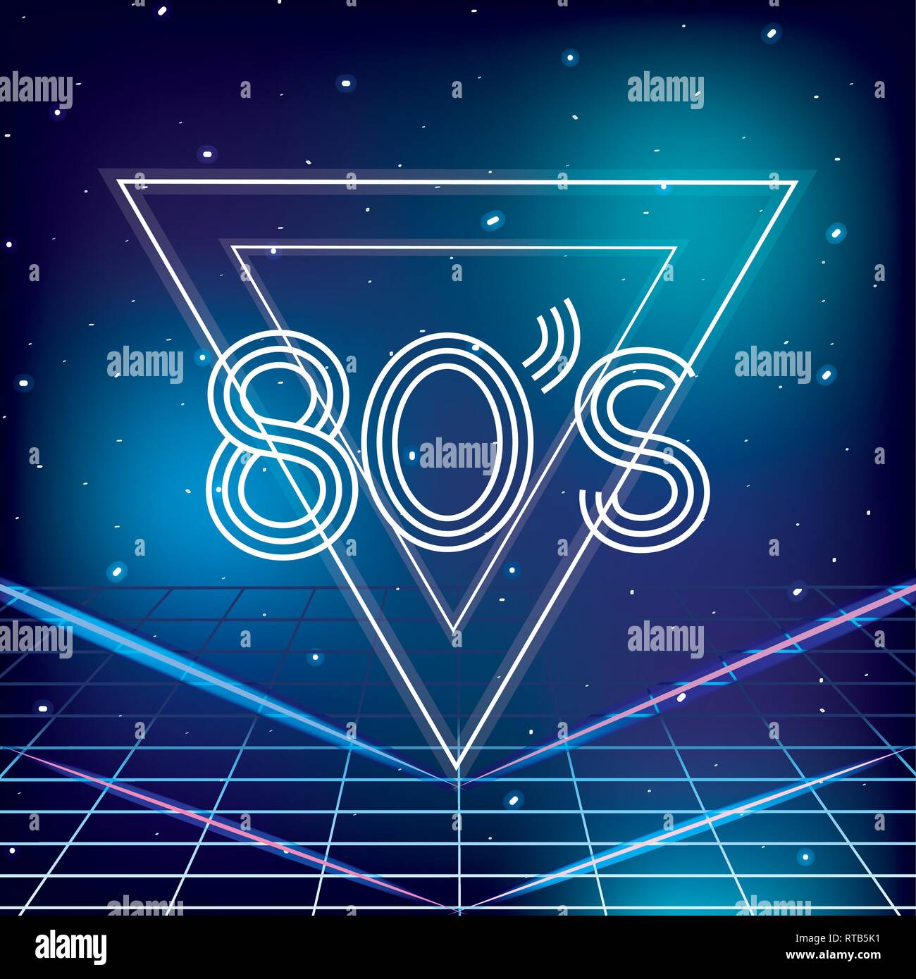 80s retro style