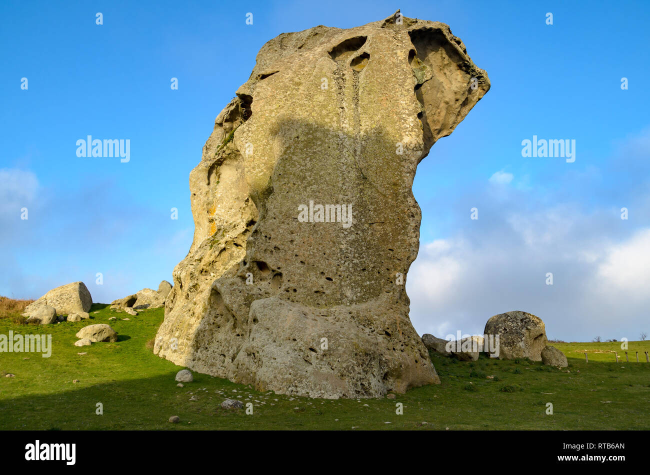 Rock formations of Argimusco near Montalbano Elicona, Sicily Italy Stock Photo
