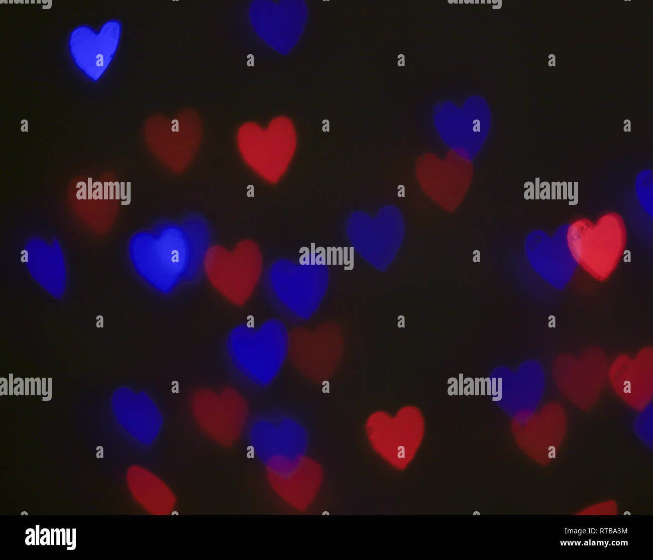 Colorful light hearts Stock Photo Alamy