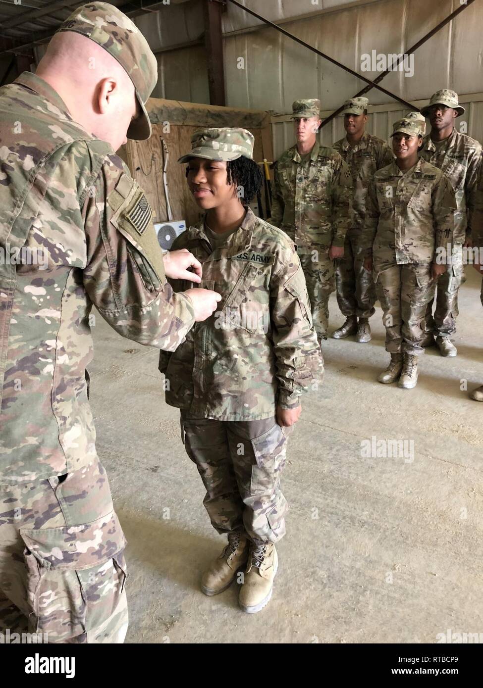Pvt Jenise Brown 869th Movement Control Team Advances To The Rank Of Private First Class At