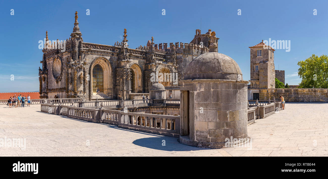 Convent of Christ, Tomar Castle / Castle of the Knights Templar Stock ...