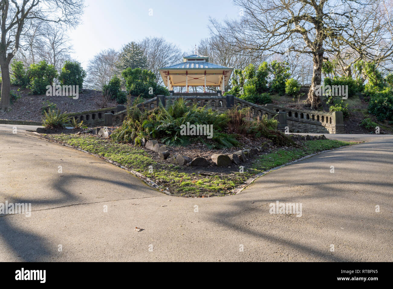 The New Bandstand in Beaumont Park, Huddersfield Stock Photo Alamy