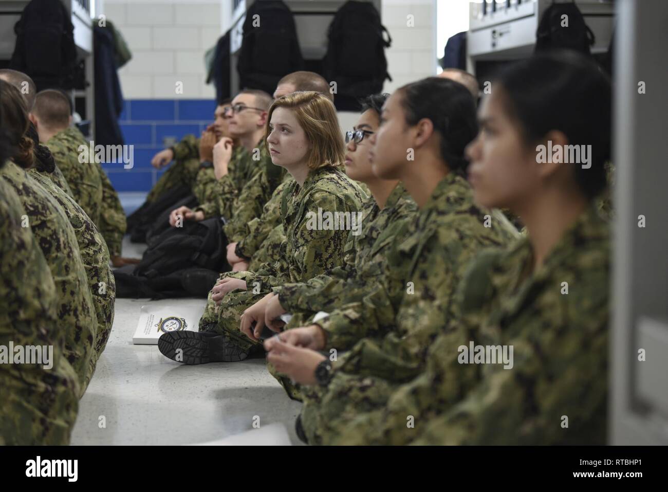 Great Lakes Ill Feb 7 2019 Recruits Receive General Military Training At Recruit Training Command More Than 30 000 Recruits Graduate Annually From The Navy S Only Boot Camp Stock Photo Alamy - rtb naval station great lakes roblox