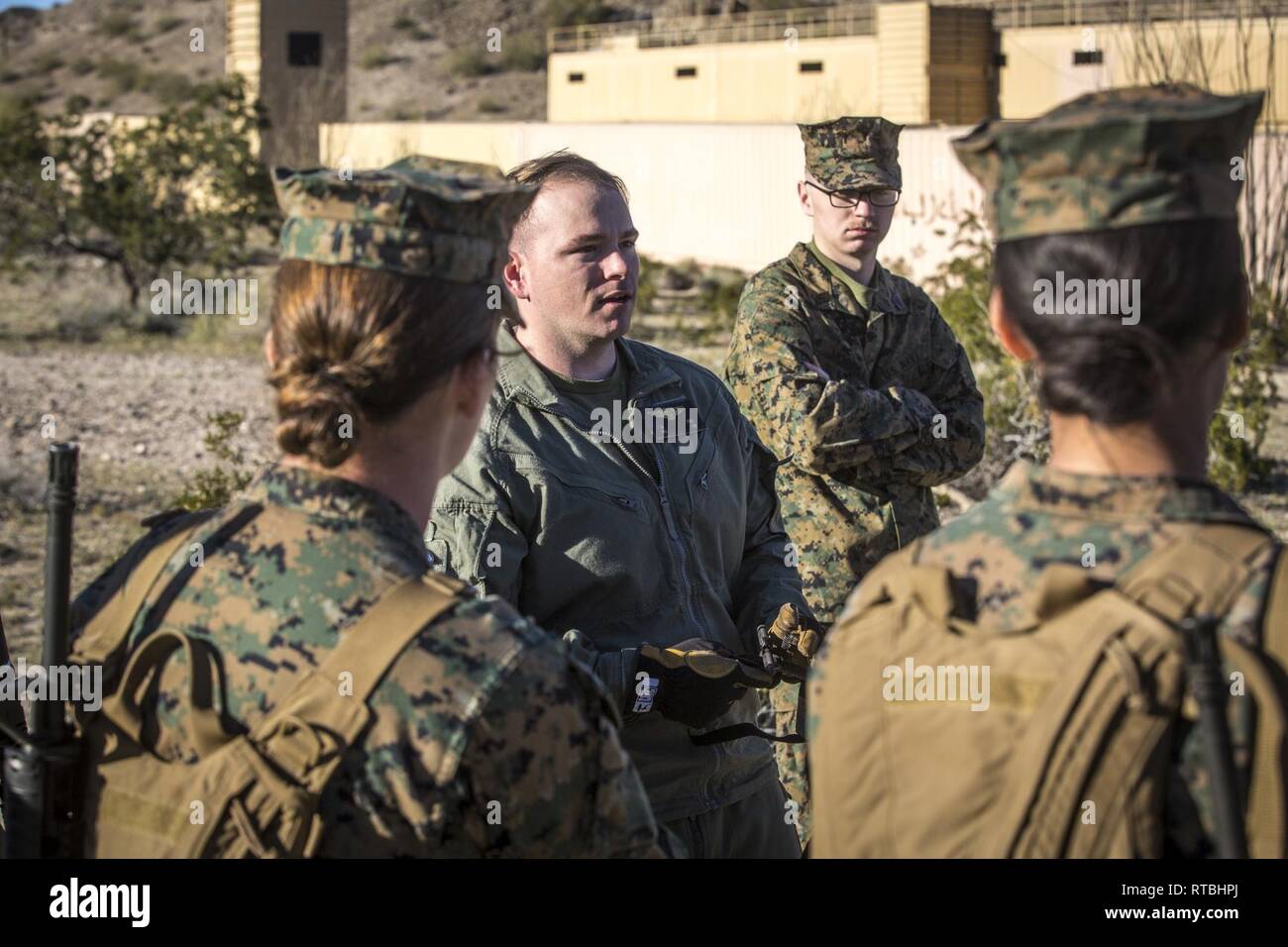 U.S. Marines and Sailors assigned to Marine Corps Air Station (MCAS ...