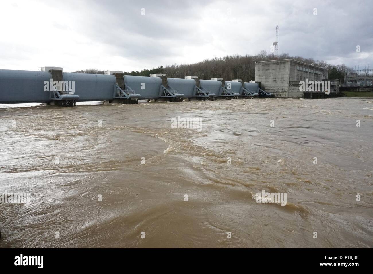 The U.S. Army Corps of Engineers Nashville District releases water at